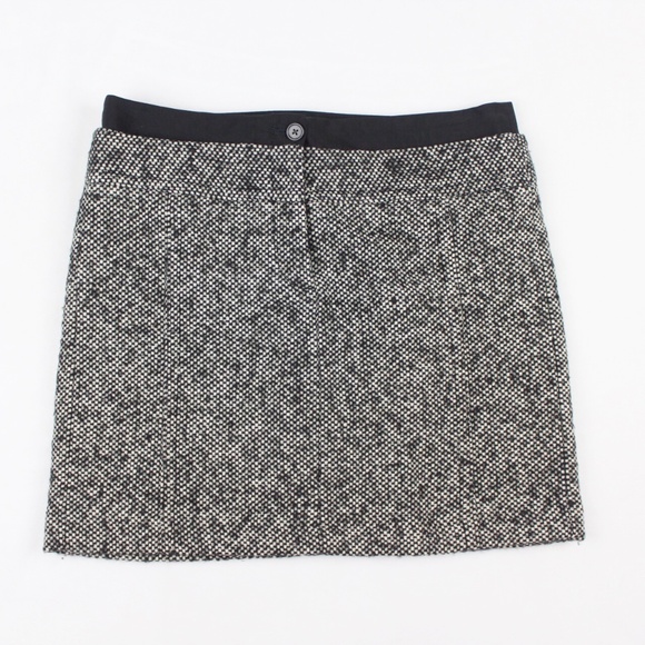 Loft, wool blend skirt; NWOT; Size 10P, black and white; dry clean; never worn. - Picture 1 of 7